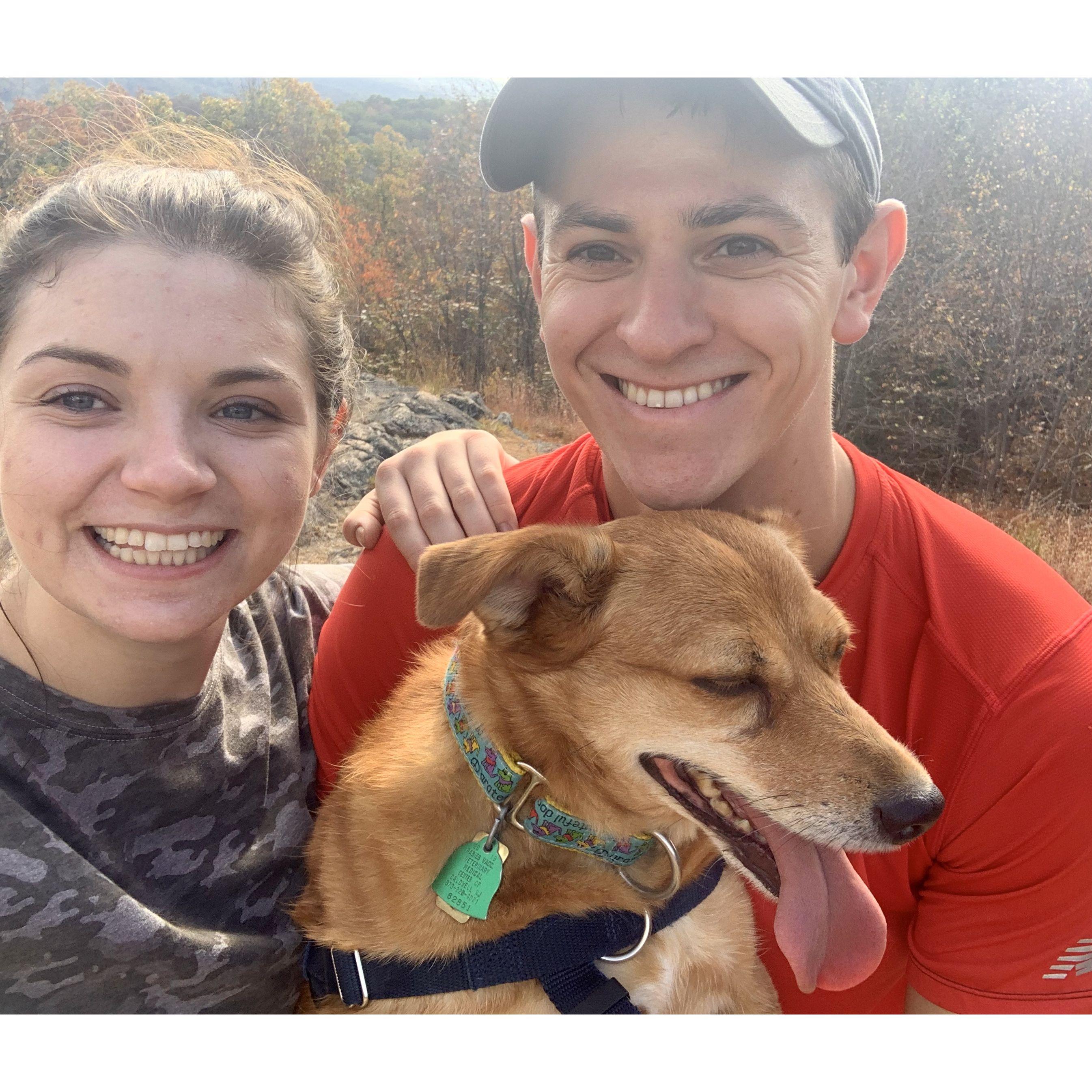 Aaron and his favorite person take a hike with Shannon