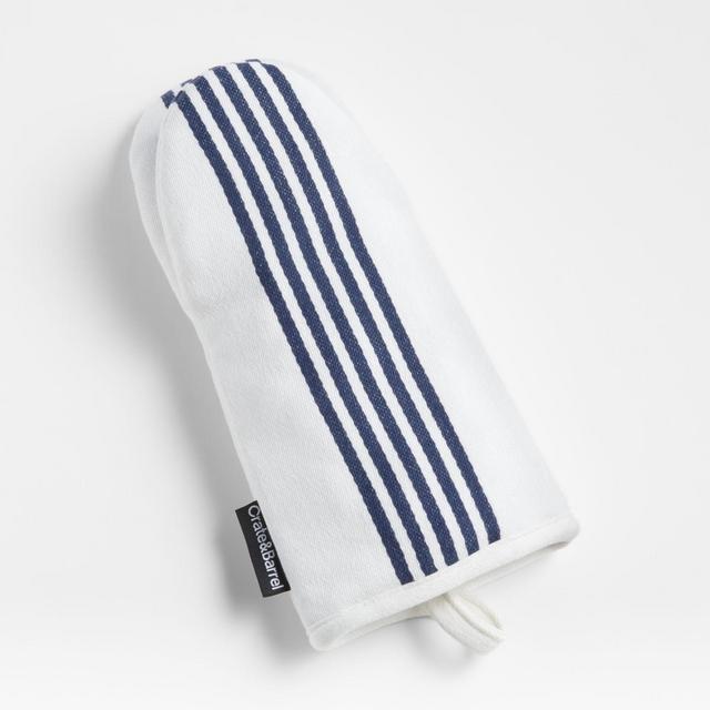 Cuisine Stripe Indigo Oven Mitt