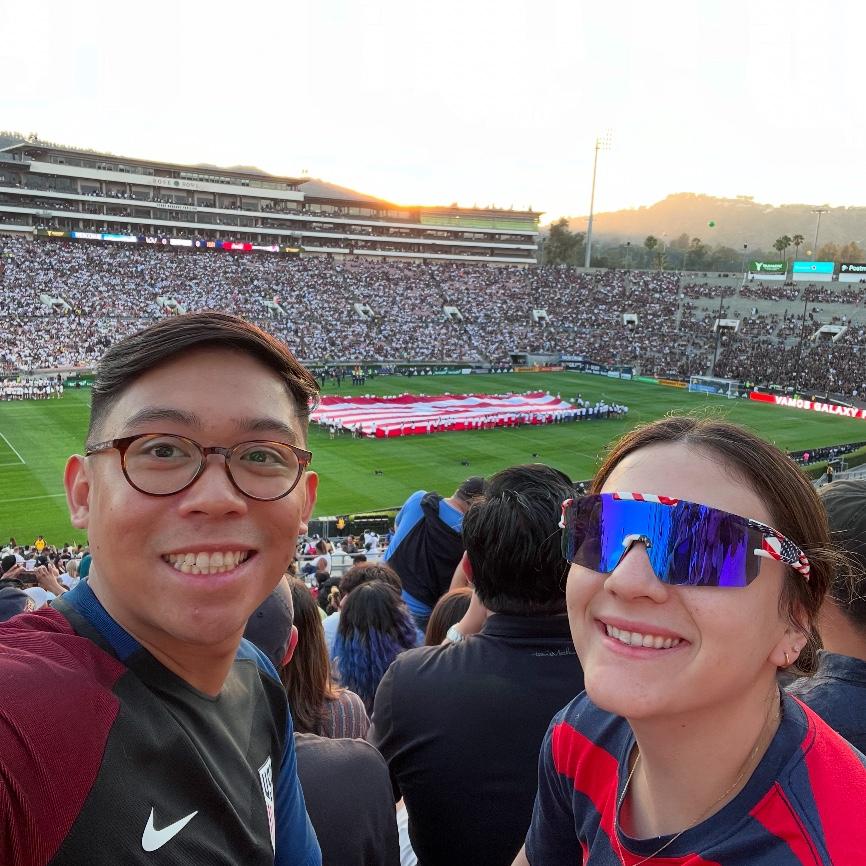 July 2024 - Celebrating July 4th at the Rose Bowl Stadium watching the LA Galaxy vs LAFC game.  LAFC would go on to win 2 to 1.