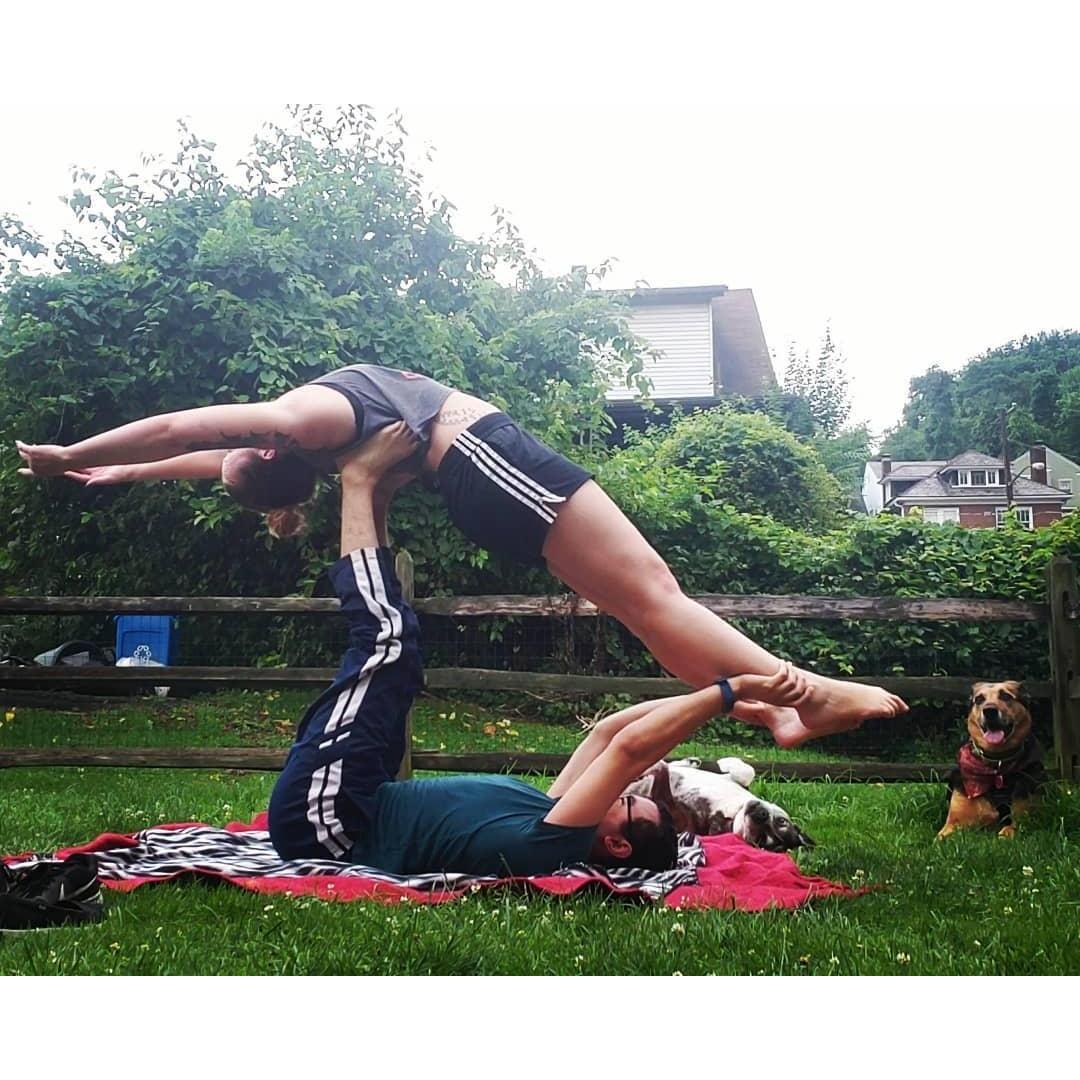 We love to stay active together, and the pups love it too!