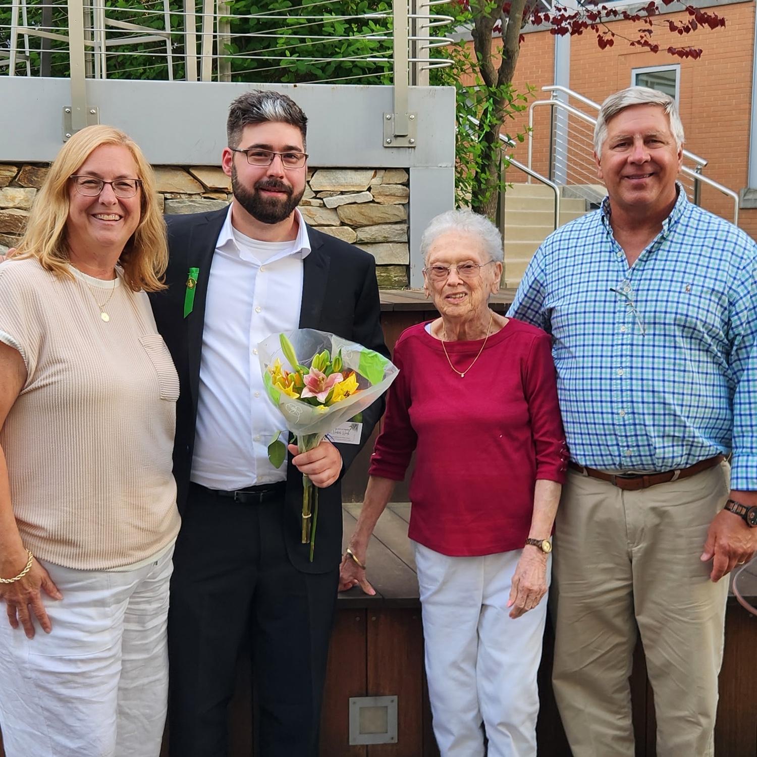 Max at his nursing school graduation