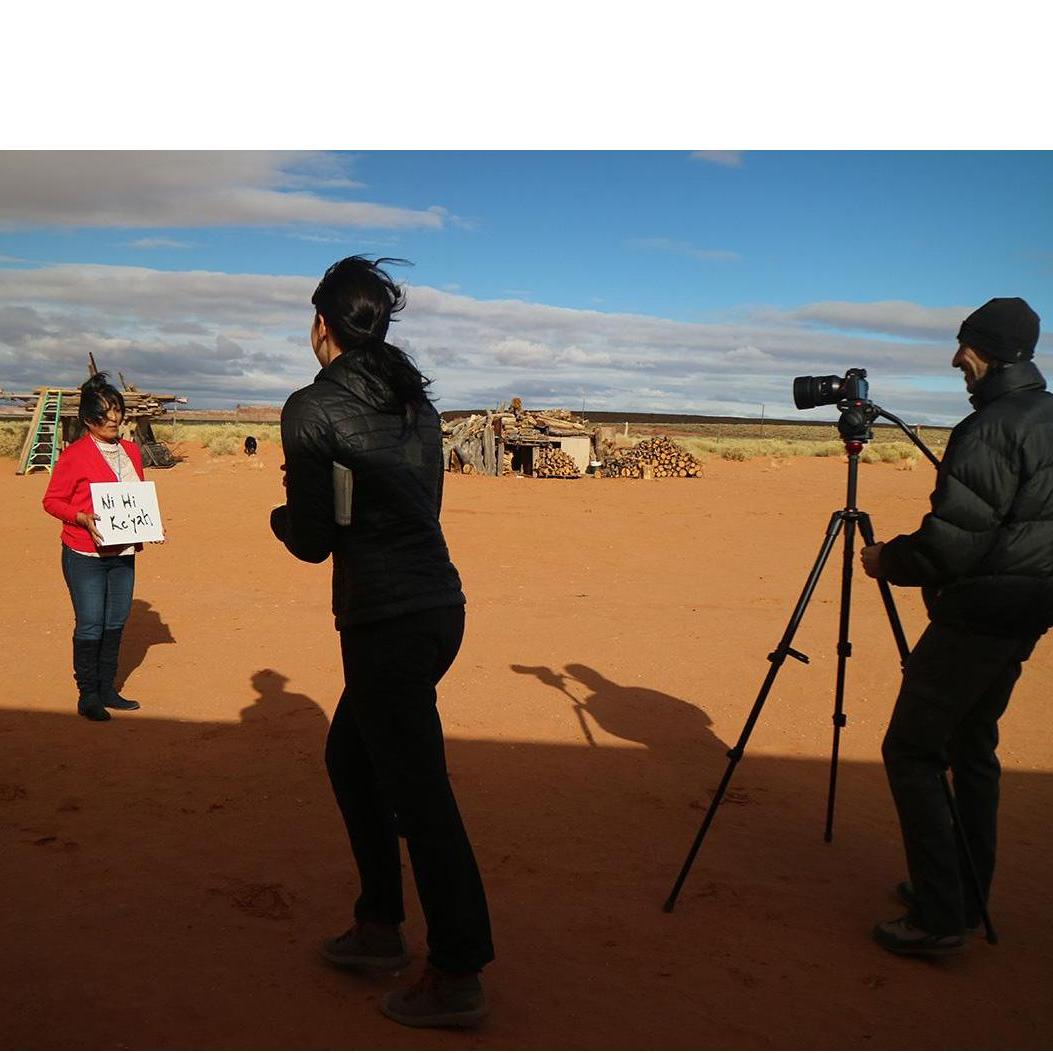 Behind the scenes filming in Utah.
