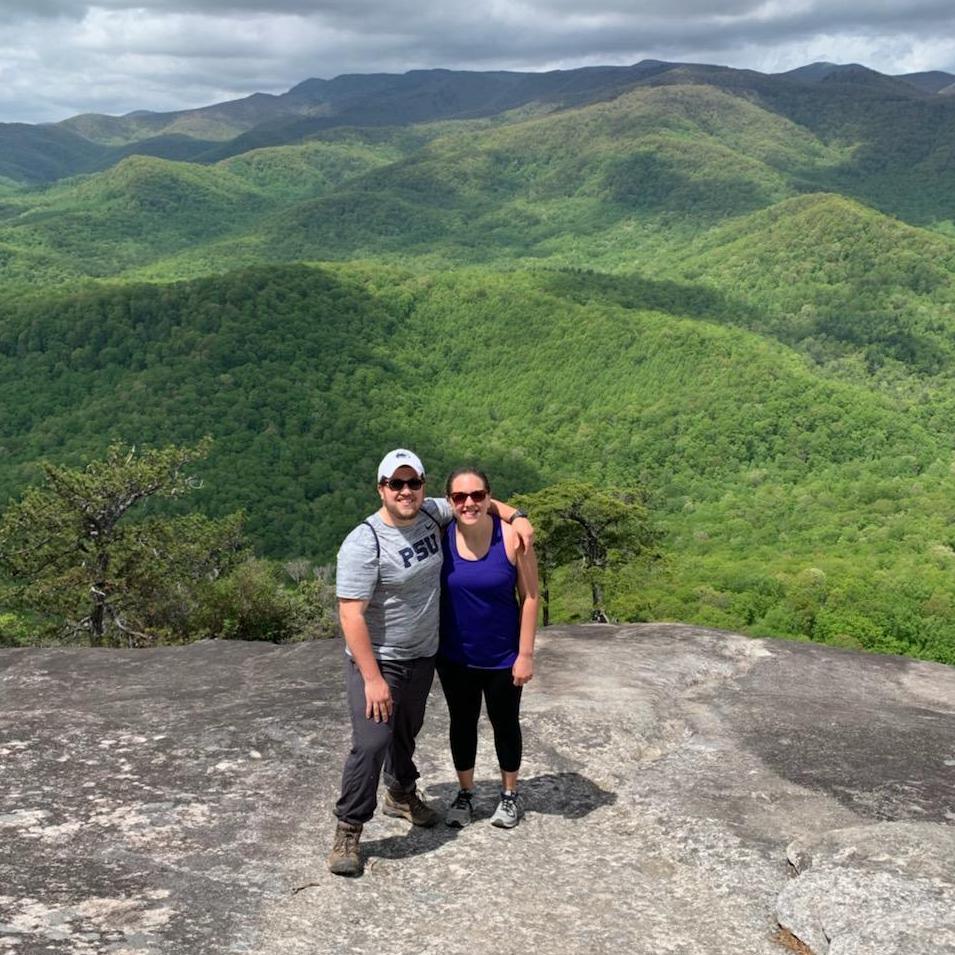 A hike just outside Asheville, NC, one of our favorite places.