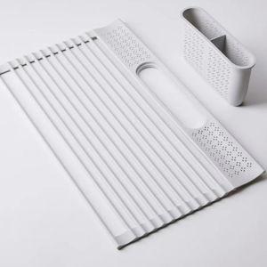 Food52 Five Two Drying Rack, Over the Sink with Utensil Caddy, 3 Colors