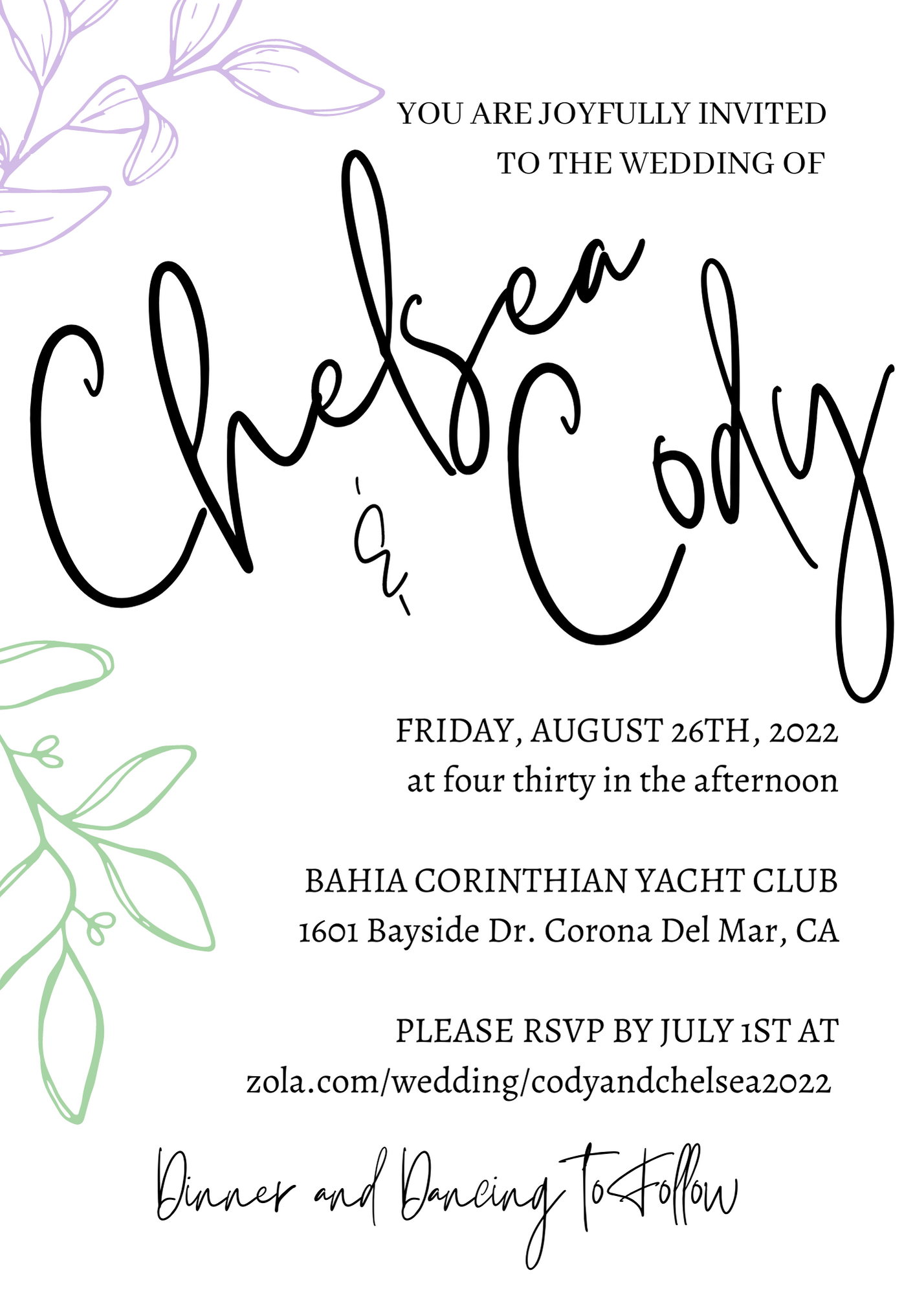 The Wedding Website of Chelsea Maldonado and Cody Blaset
