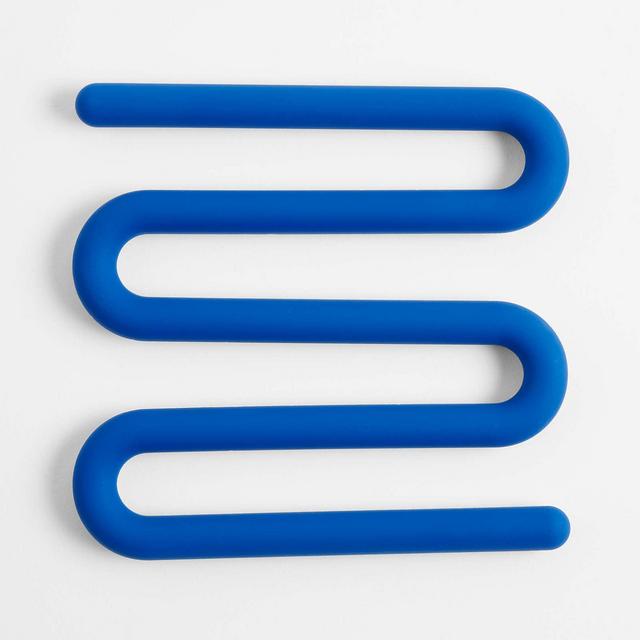 Blue Silicone Trivet by Molly Baz