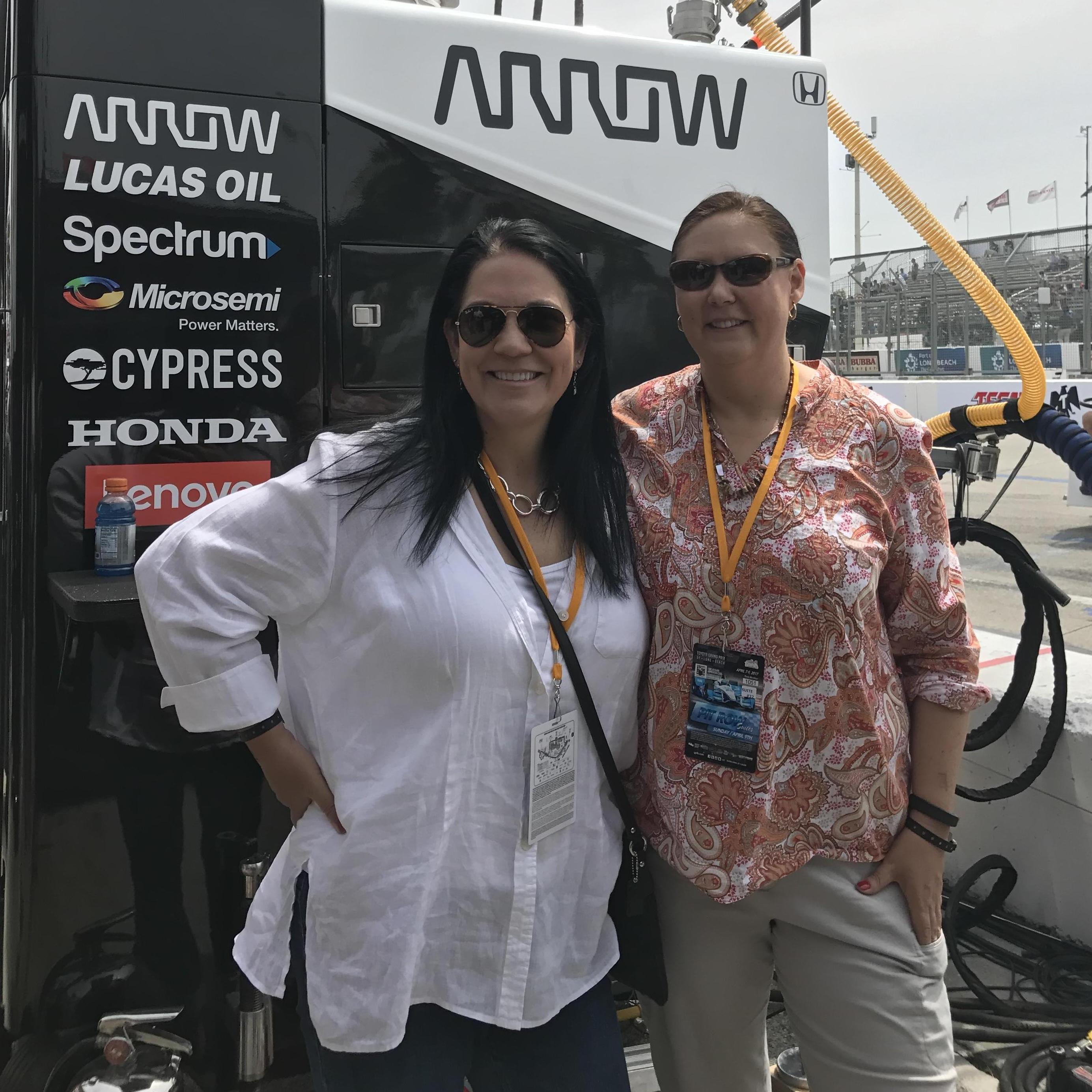 Someone let us on pit row