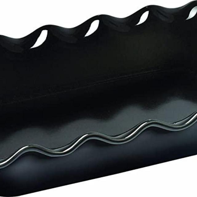 Emile Henry Made In France Charcoal Ruffled Rectangular Baker 10 X 14