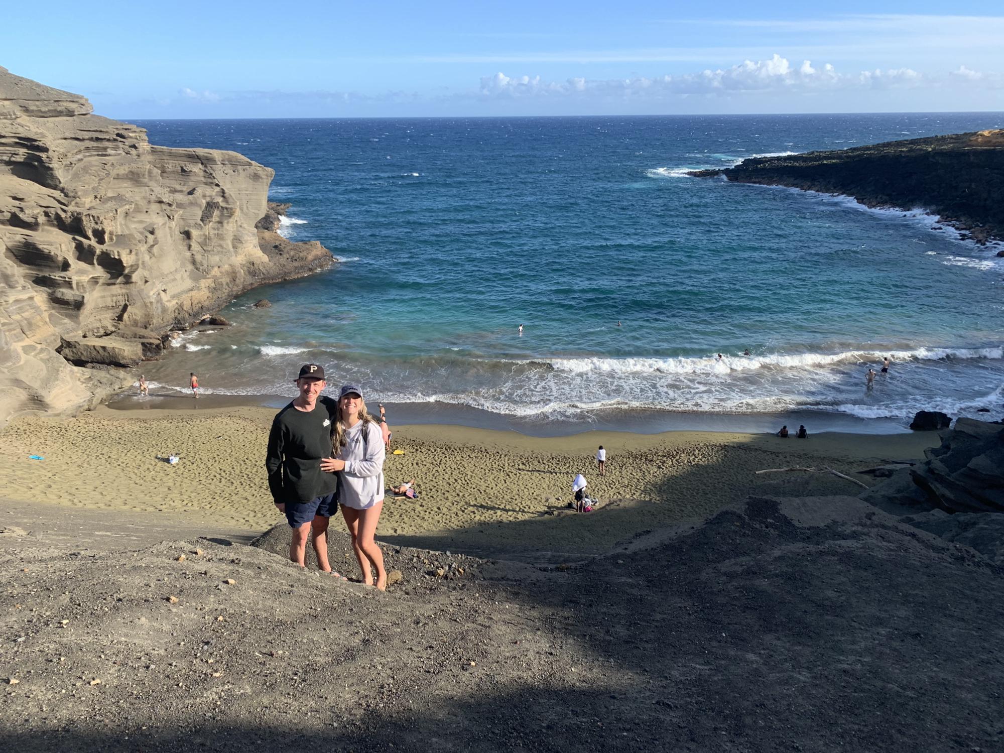 Green Sand Beach in Hawaii