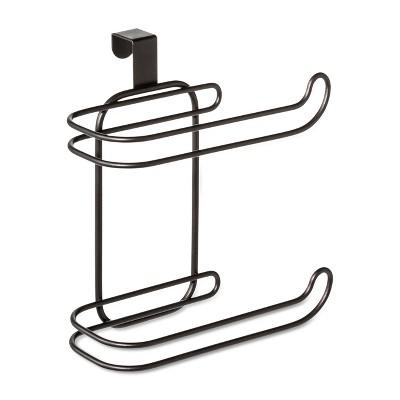 Over The Tank 2 Roll Freestanding Toilet Tissue Holder Bronze - Threshold™