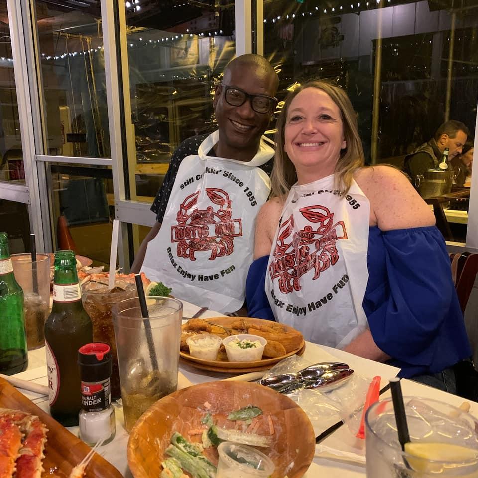 Birthday dinner with friends