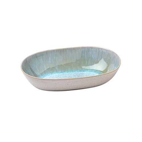 Casafina Ibiza Collection Fine Stoneware Ceramic Oval Bowl Medium 12,5", Sea