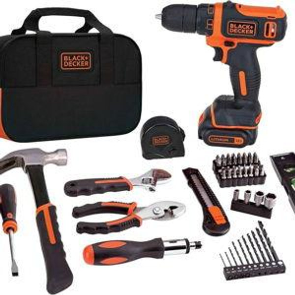 Black+Decker | 12V Max Cordless Lithium Drill/Driver Project Kit