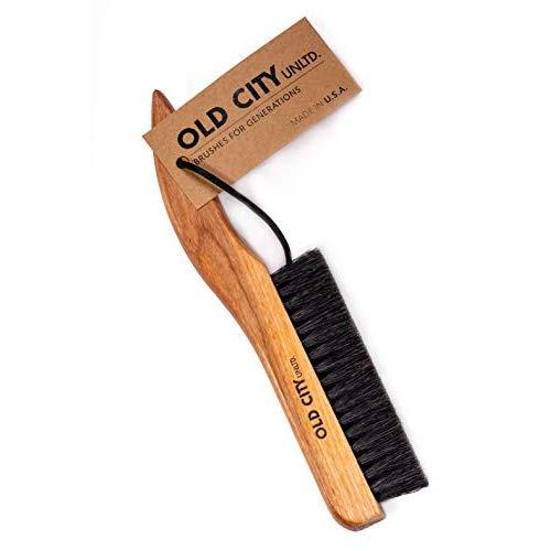 Lint Remover, Garment, Clothes Brush-U.S.A.-Solid Catalpa Wood & 100% High Quality Boar Bristle Brushes; Great for Furniture, Wool Suits, Pet Hair, Suede, Hats and More. Hand Sanded & Oiled