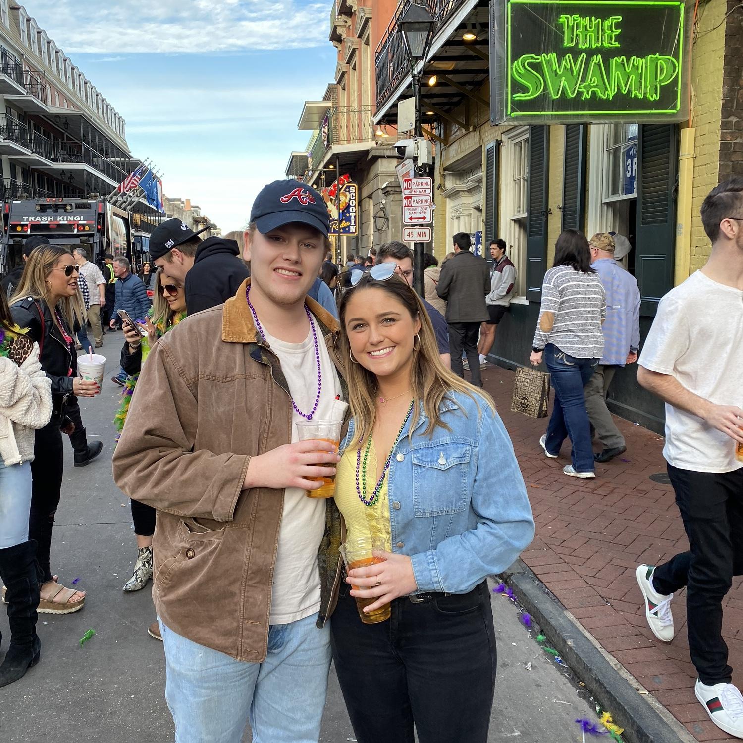 February 2020- Treston's fraternity formal in New Orleans, LA