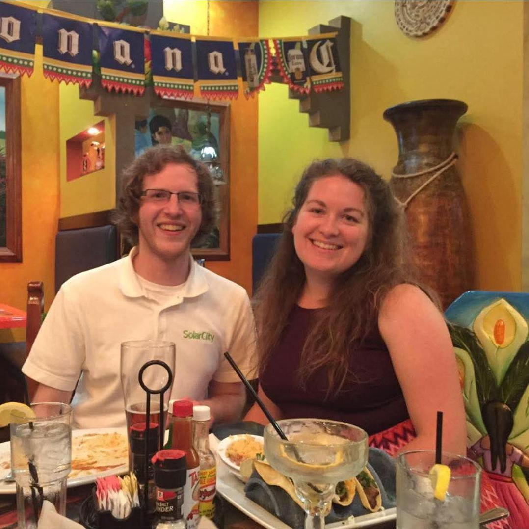 Celebrating Catherine's graduate school graduation, May 2016