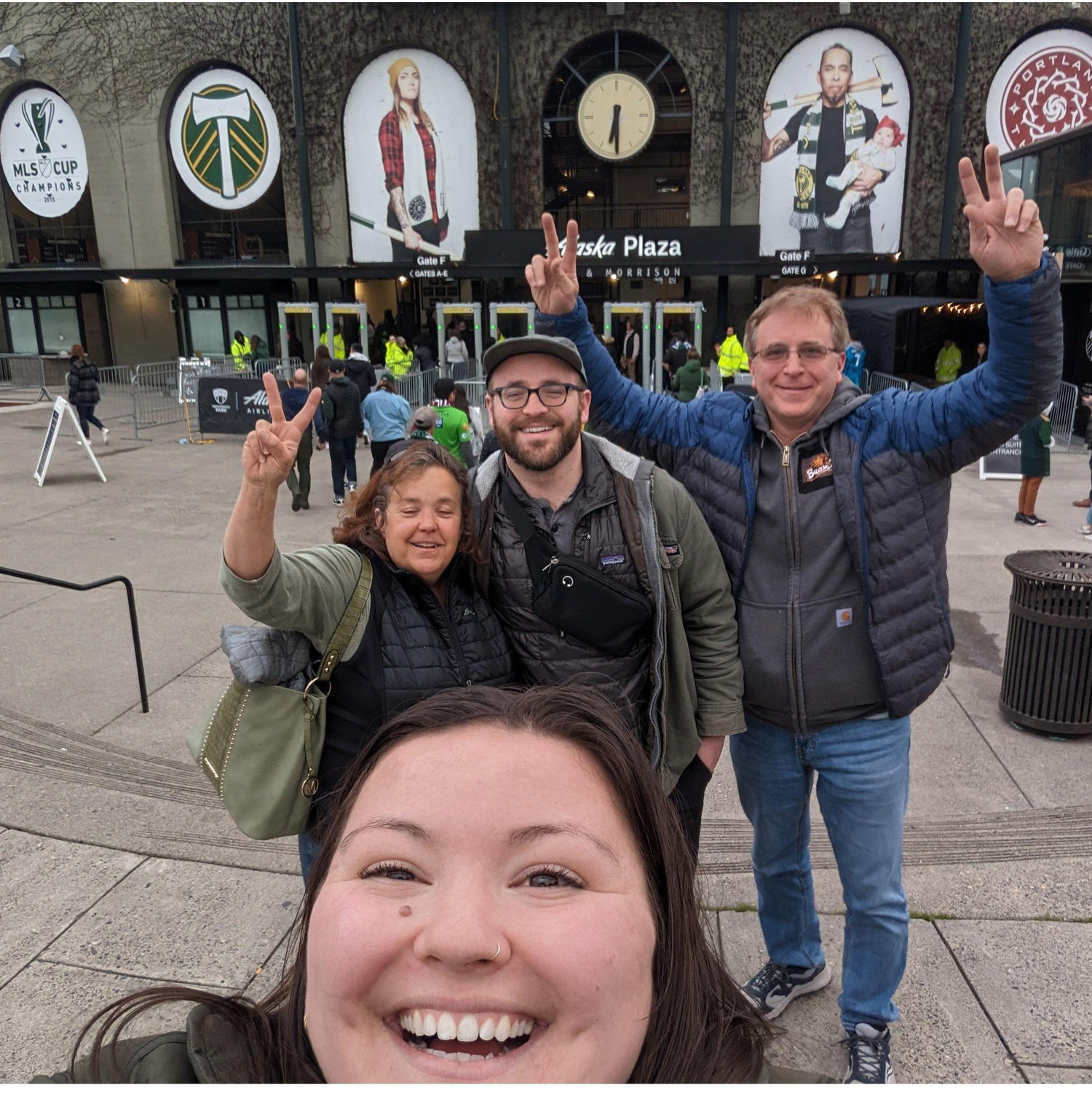 Timbers game with Uncle Scott and Aunt Annette! We love having family close (in Bend) and we're lucky to get to spend quality time with them