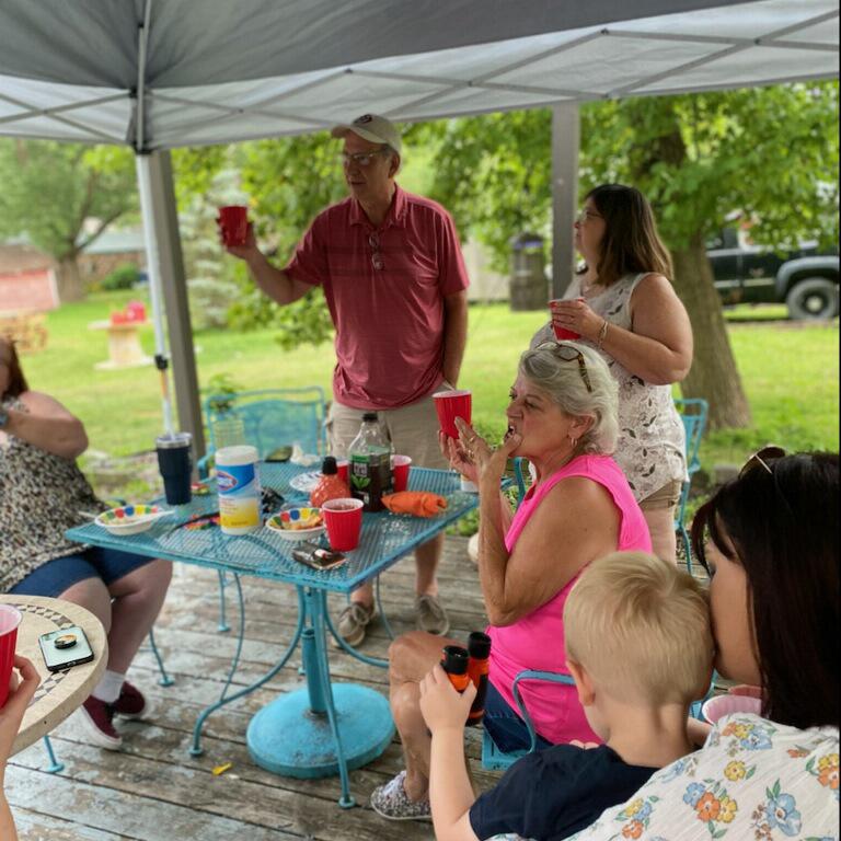 Dad’s speech at our engagement.