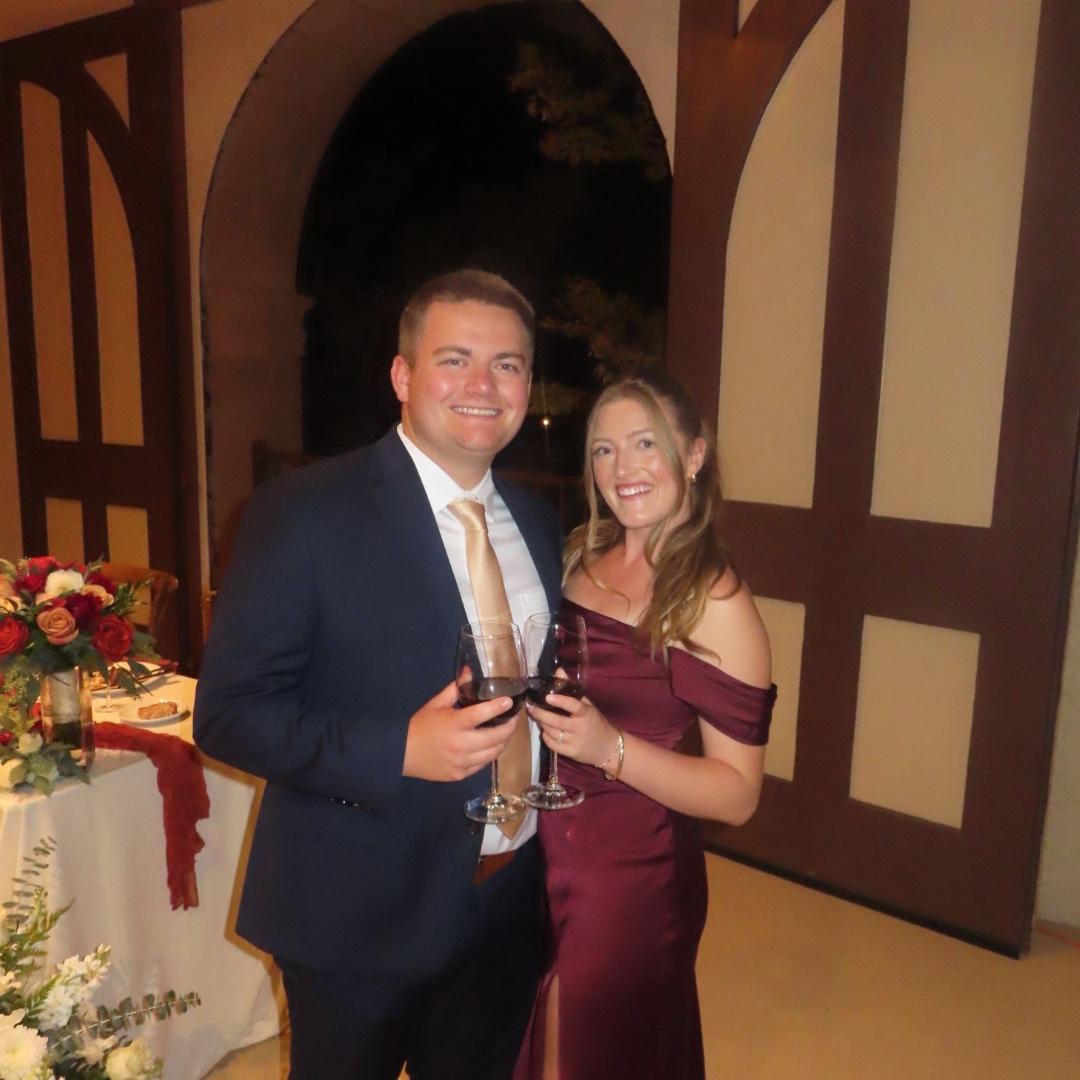 Celebrating Carsten and Lisa Schmidt! What a night.