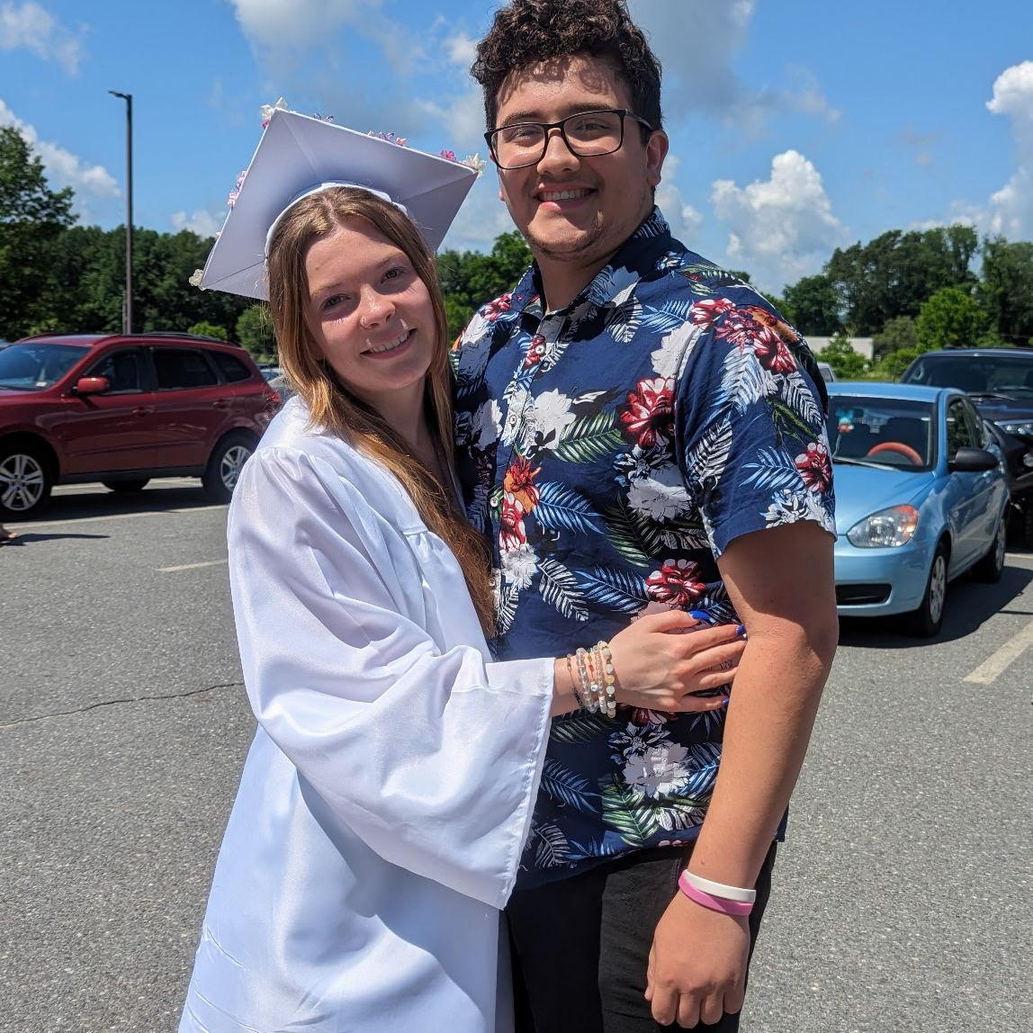 Aiden at Aubreys graduation.