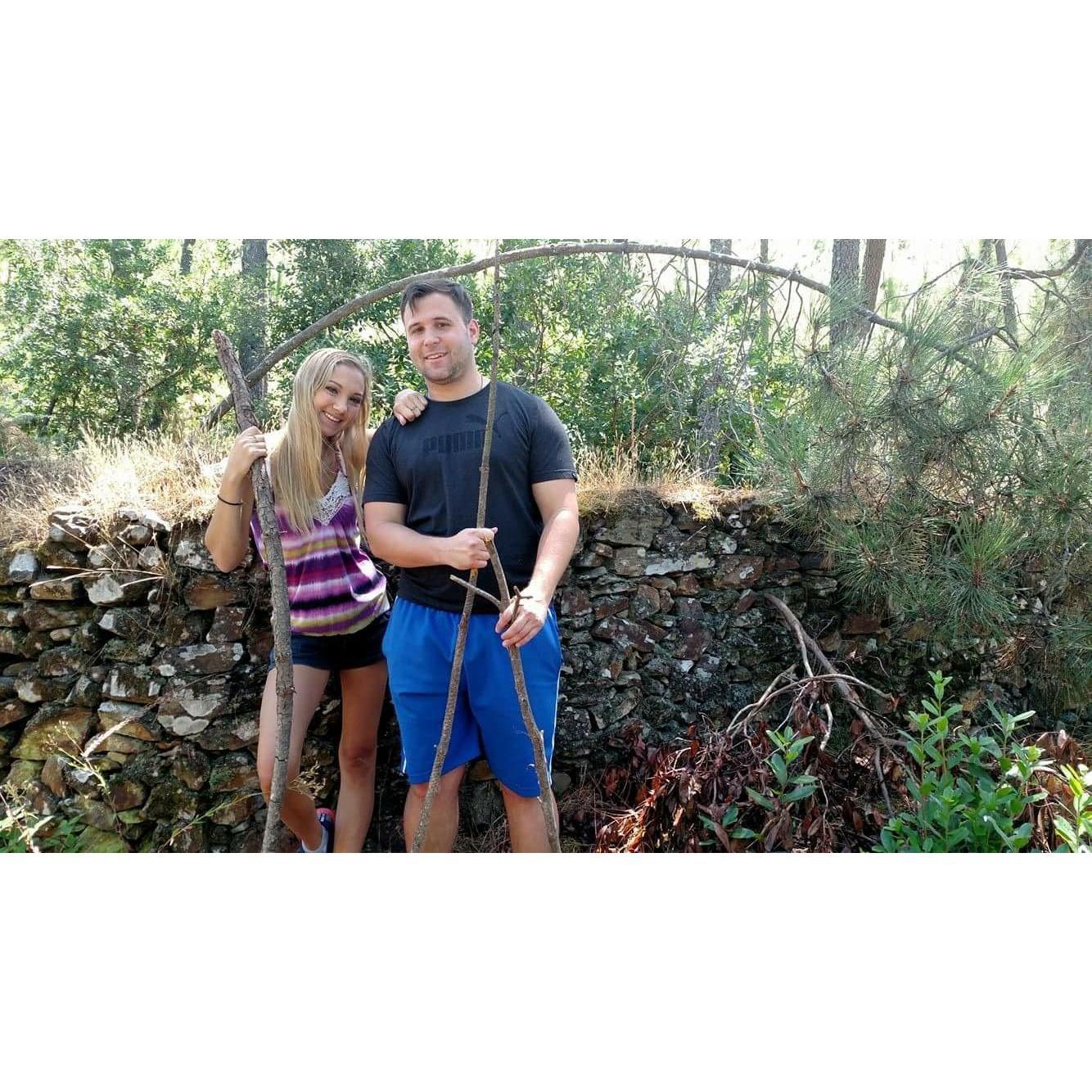 Visiting the Portuguese village where Patrick's dad is from in 2016
