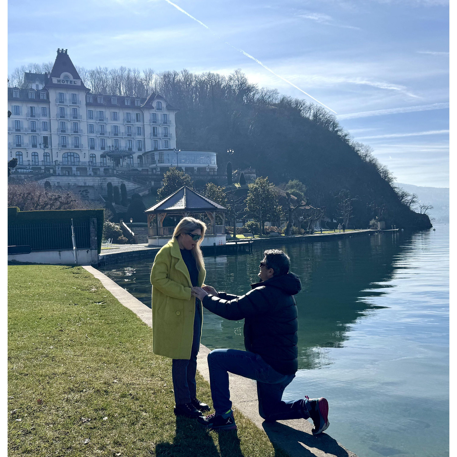She said Yes! Lake Annecy France