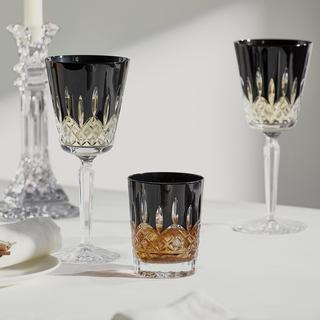 Lismore Black Wine Goblet, Set of 2