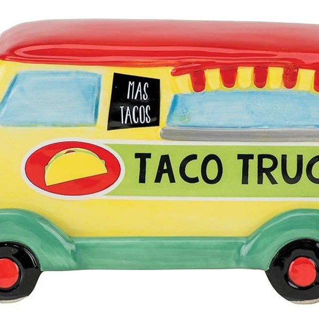 Boston Warehouse Taco Truck Covered Butter Dish, Standard