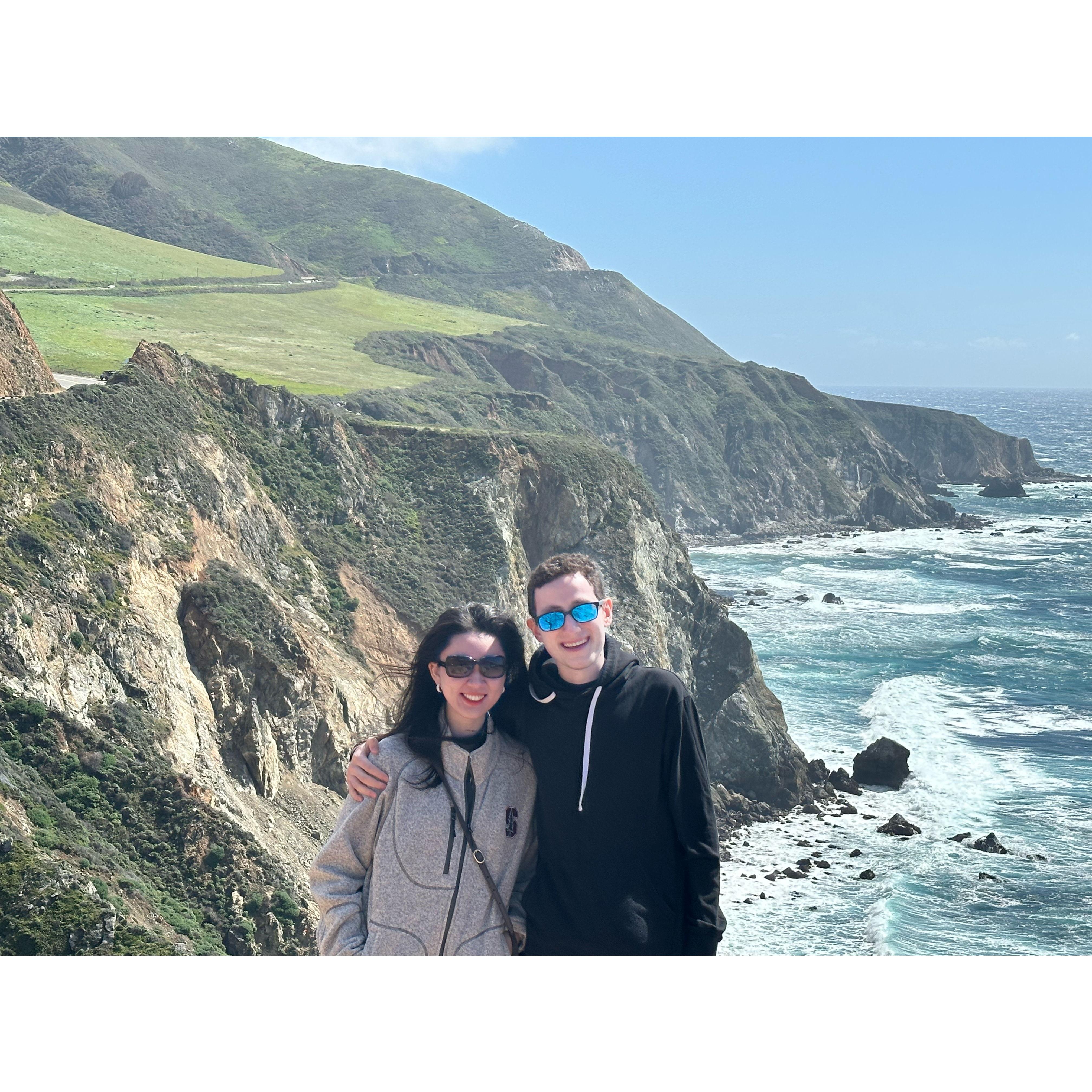 A special moment from their first trip together—back to California, where Olivia went to school and they began making memories as a couple.