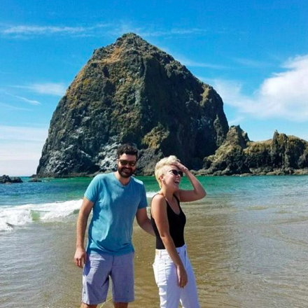 On the Oregon coast.