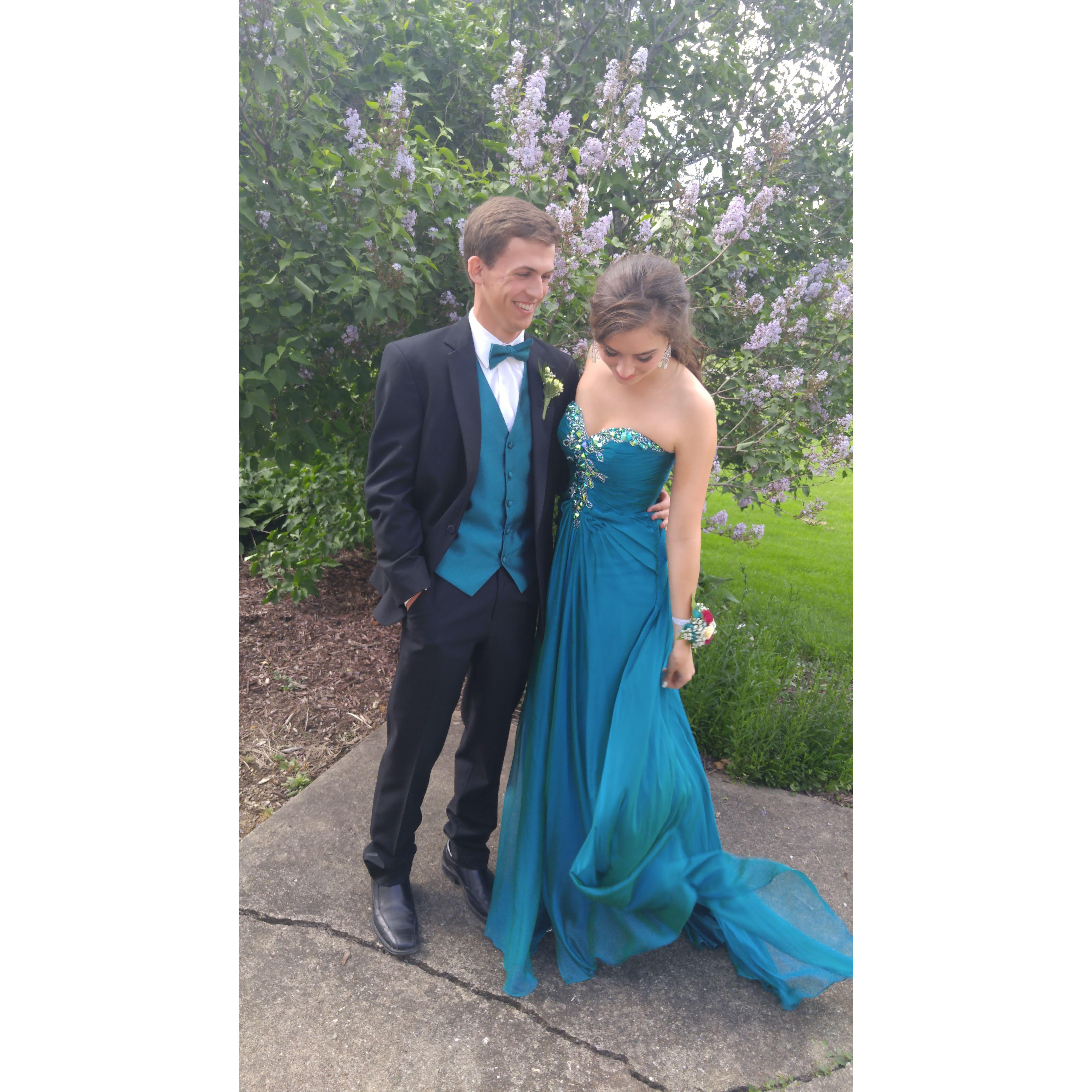 JC's senior prom in 2016