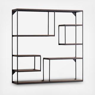 Decker Wood Cube Wall Shelf