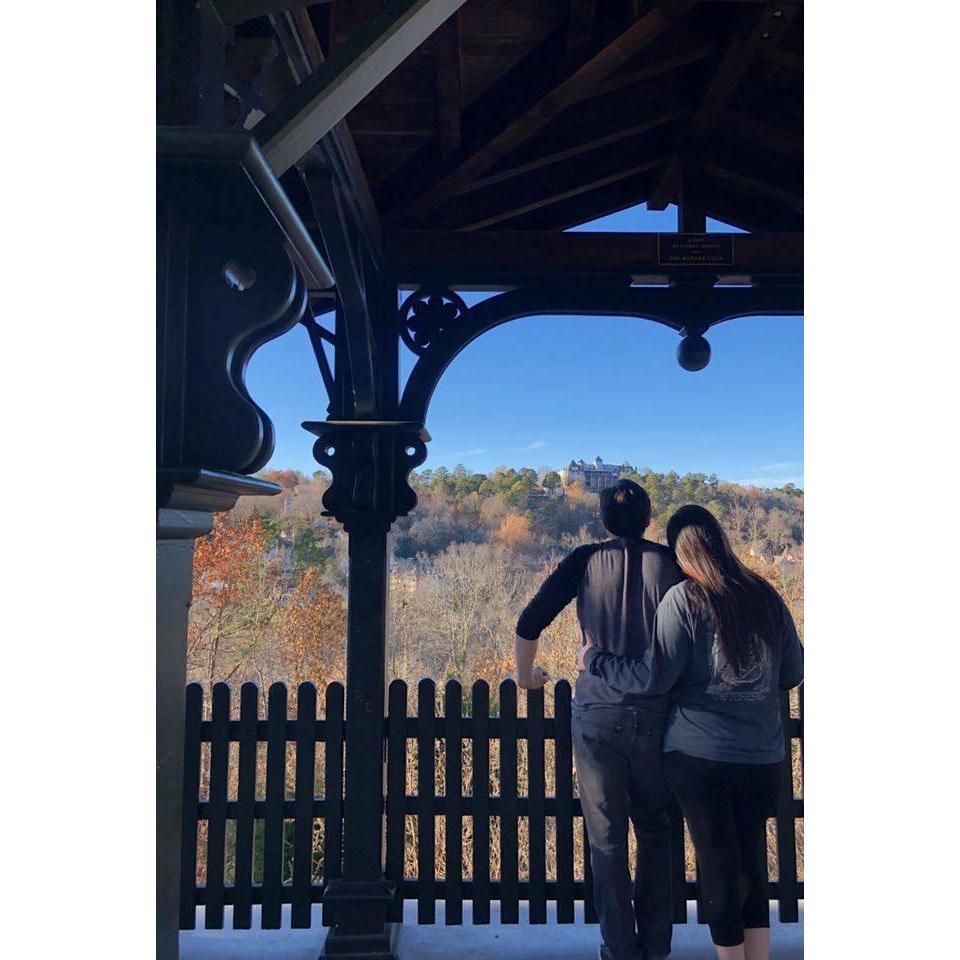 His first trip to Eureka Springs!