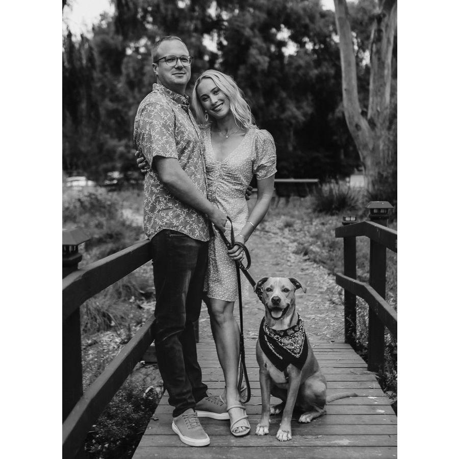 Family Photo with our sweet boy Manny!