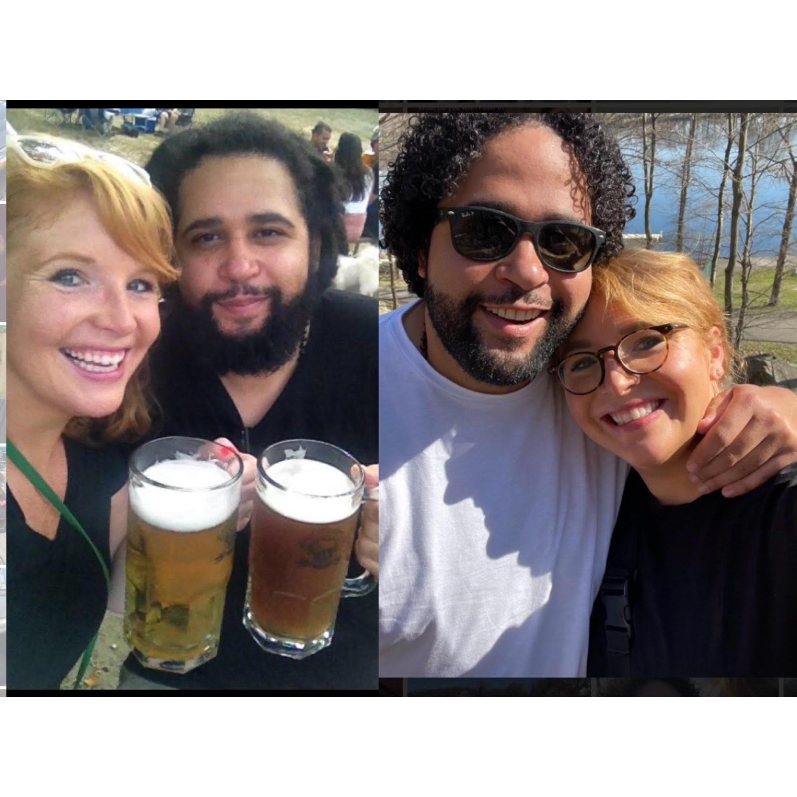 Us at Bear Mountain in Oct 2014 then in April 2023