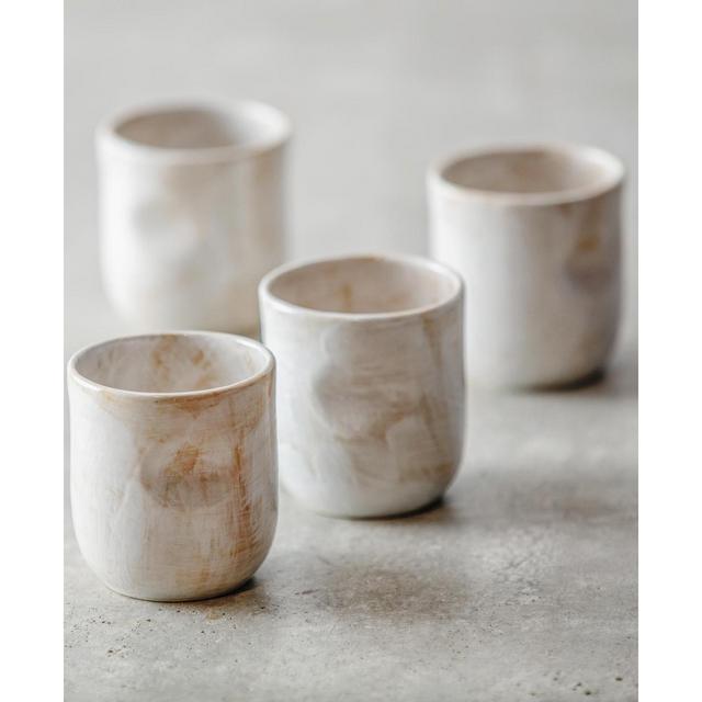 Fortessa Cloud Terre No. 2 Coffee Cups, Set of 4