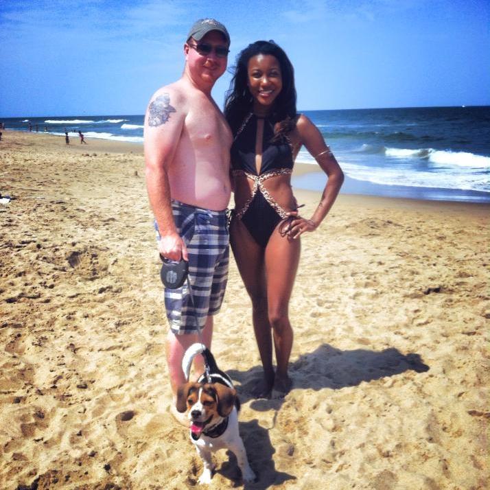 Virginia Beach with our sweet Pete! He had a ball! :)