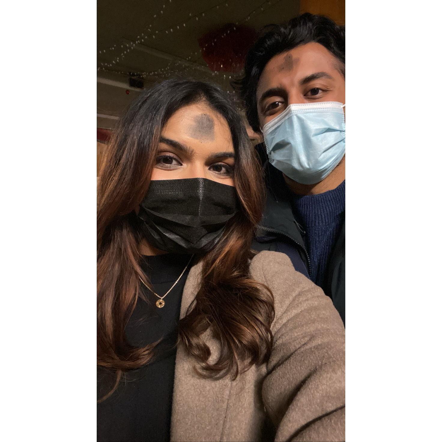 March 2022 in Chicago, IL when Ash Wednesday fell on Christal's 24th birthday :)