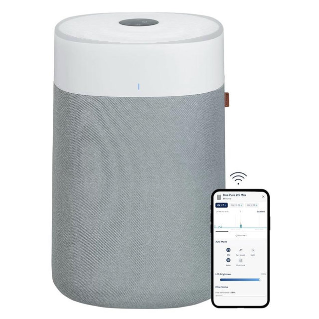 BLUEAIR Air Purifiers for Large Rooms, Cleans 3,048 Sqft In One Hour, HEPASilent Smart Air Cleaner For Home, Pets, Allergies, Virus, Dust, Mold, Smoke - Blue Pure 211i Max