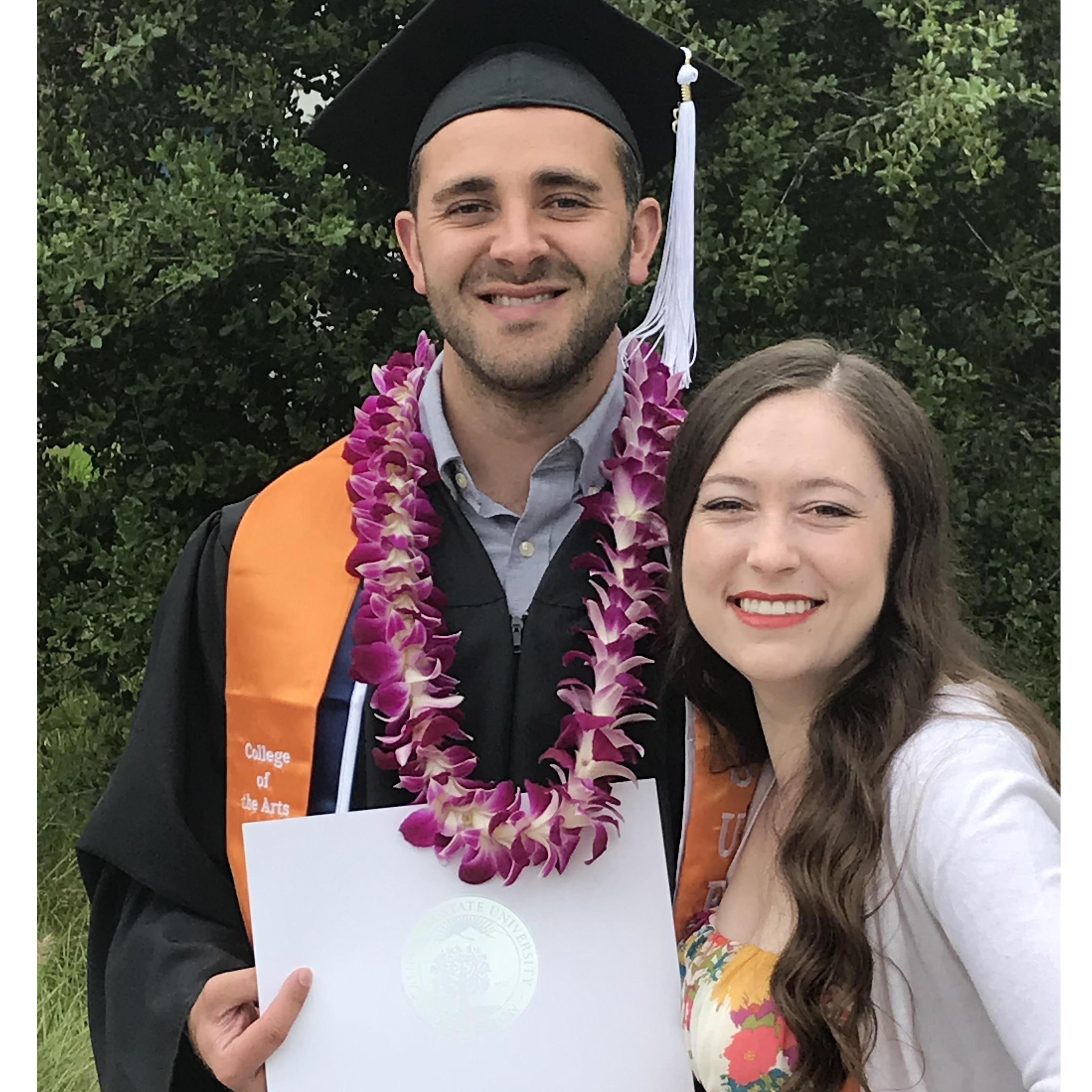 CSUF, May 2018.
Cody’s graduation!