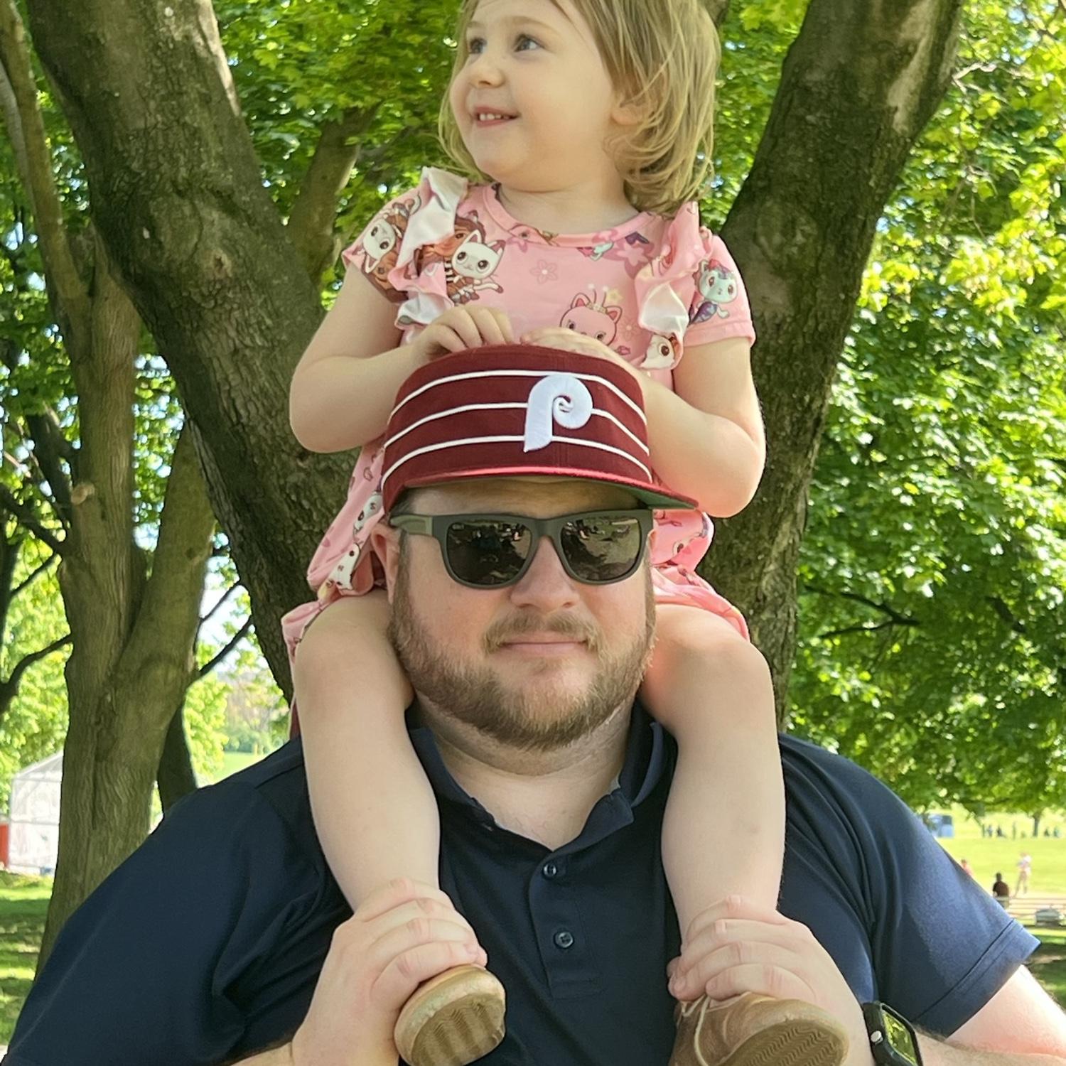 Marlowe and Daddy at the zoo