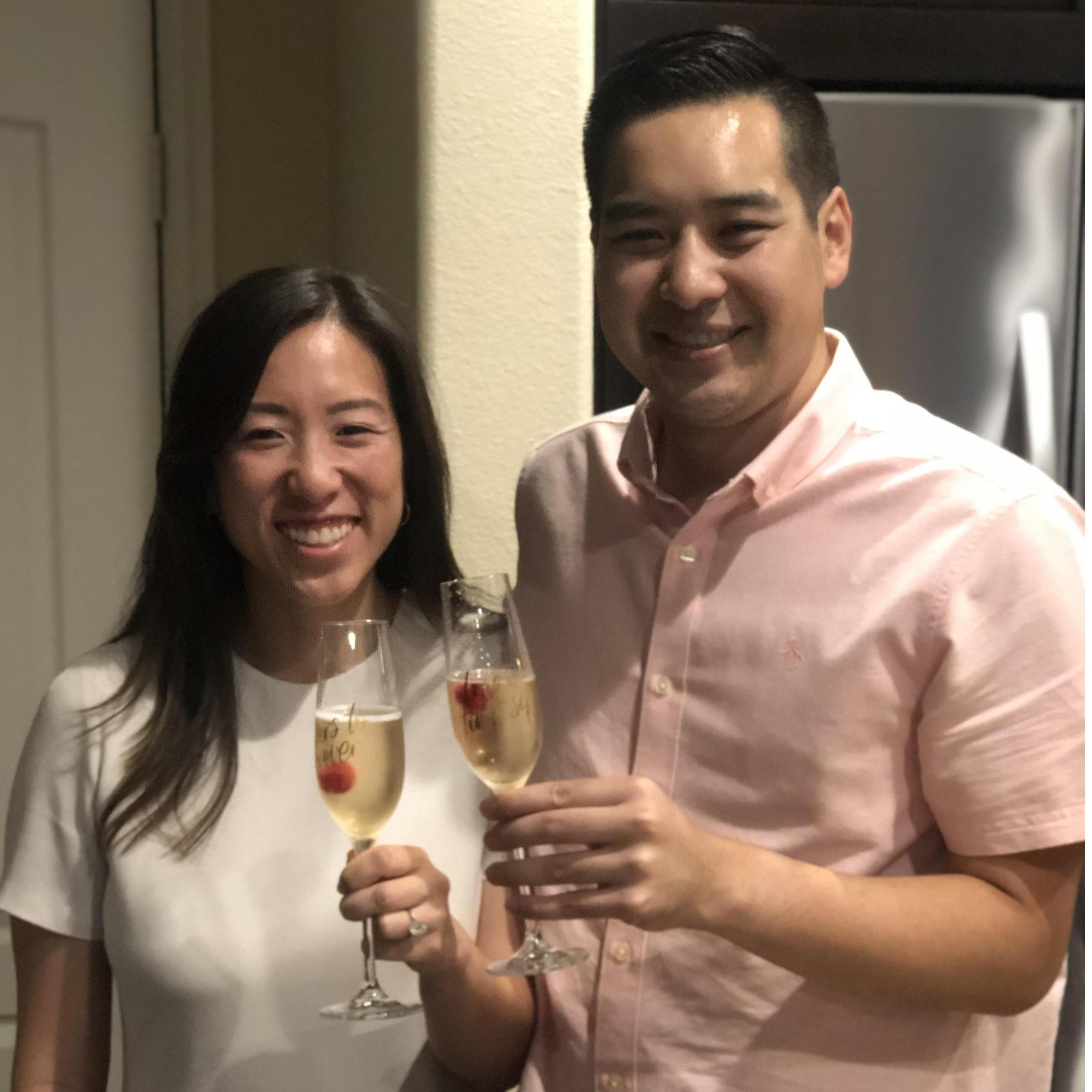 Proposal day - Sip sip hooray! Cheers to forever