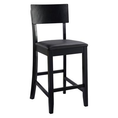 Torino Contemporary 24" Counter Stool Hardwood/Black - Linon
