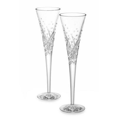 Waterford® Wishes Happy Celebrations Toasting Flutes (Set of 2)