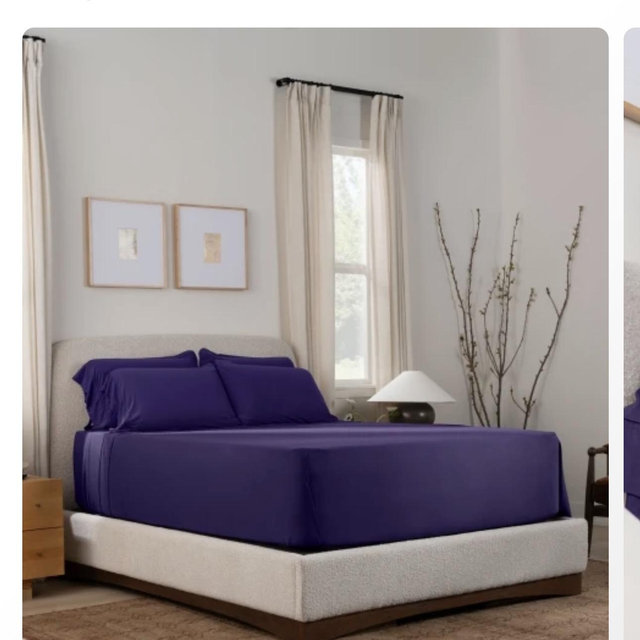 Purple king size sheets