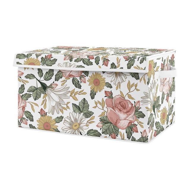 Vintage Floral Toy Bin Pink/Green - Sweet Jojo Designs