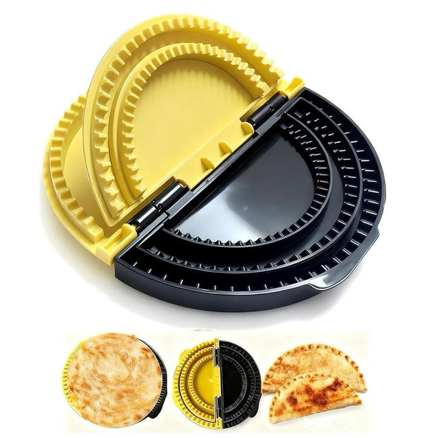 FKKWUOT 3 In 1 Tortilla Sealer,Tortilla Sealer and Crimper for 6,8,10 Inch Wraps,Easy Clean,Make Sealed Tacos, Burritos, Sandwich, Pasties, Dumplings