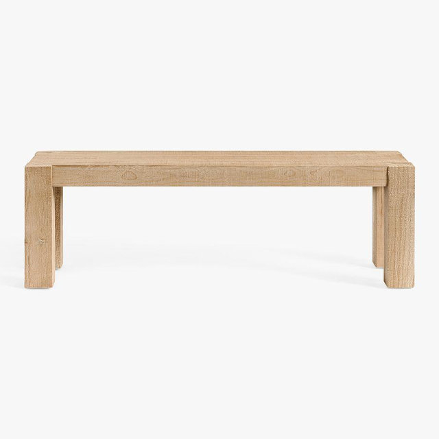 Rockport Dining Bench, Pale Sand
