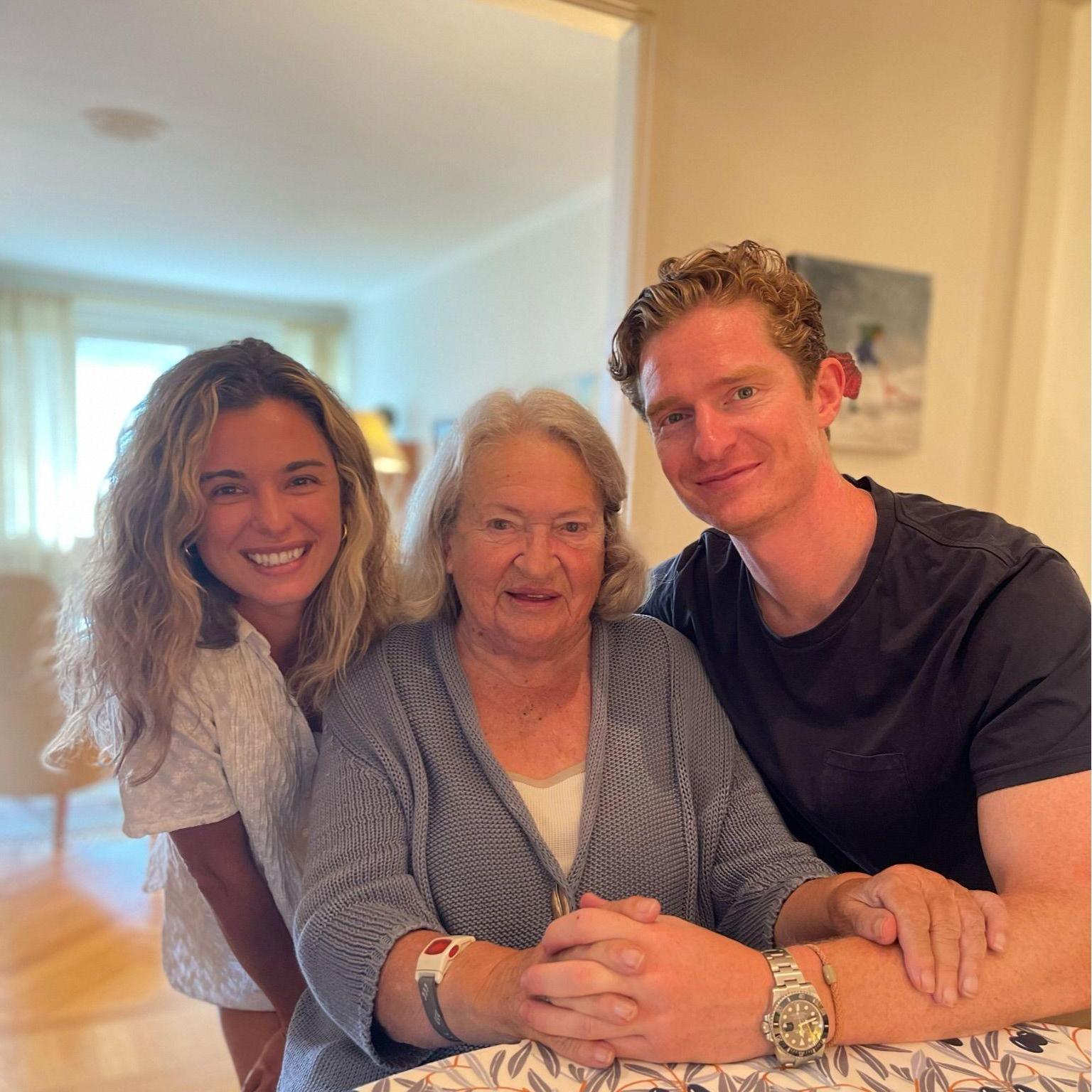 Jessica with a sigh of relief after getting the approval from Grandma Tingström