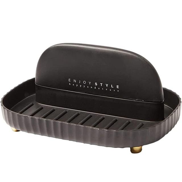 Spoon Rest for Stove Top, Lid Holder, Cooking Ladle/Spatula/Spoon Holder for Countertop, Black